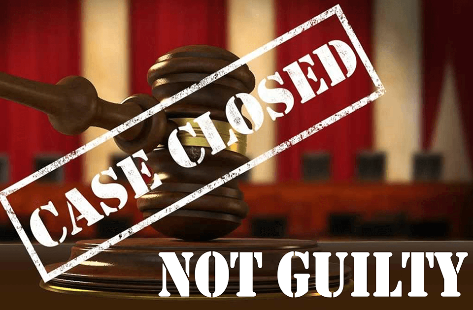 Case Closed - Not Guilty